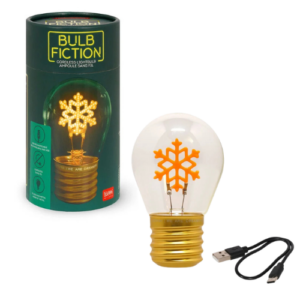 LEGAMI milano - Lampada da Tavolo a Forma di Lampadina - Bulb Fiction - FIOCCO DI NEVE