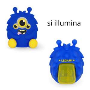 LEGAMI - Temperino Luminoso con Contenitore - Monster - Sharpening is Magic